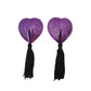 Love In Leather Heart Shape Nipple Tassels - MULTIPLE COLOURS