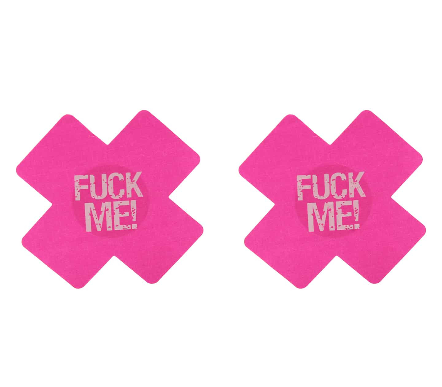 Love In Leather Fuck Me Satin Cross Nipple Pasties
