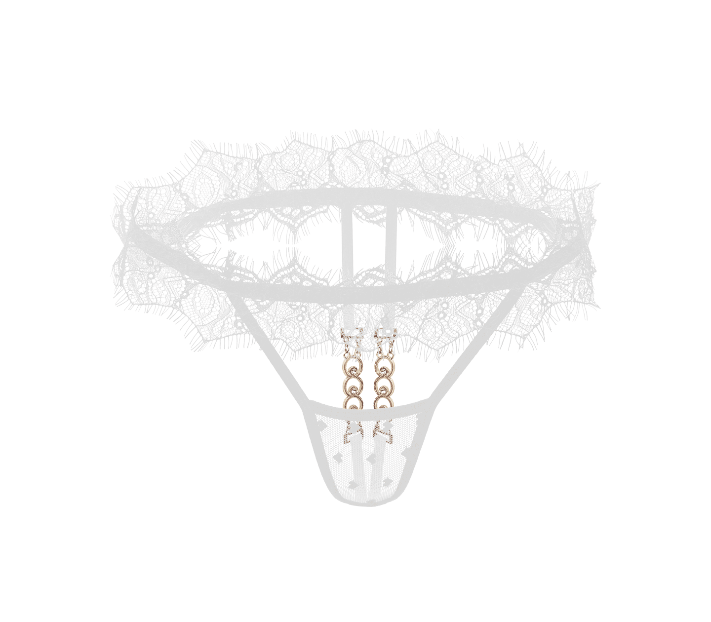 Love In Leather PAN005 Crotchless Panties Size OS - MULTIPLE COLOURS