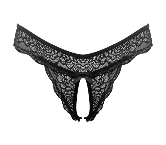 Love In Leather PAN008 Crotchless Panties Size S/M or L/XL - MULTIPLE COLOURS