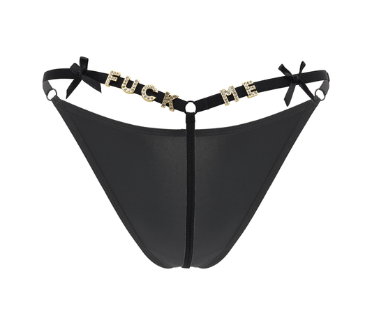 Love In Leather “FUCK ME” G-String Size OS