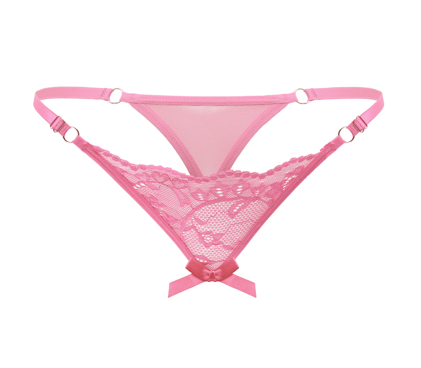 Love In Leather PAN014 Crotchless Panties Size OS - MULTIPLE COLOURS