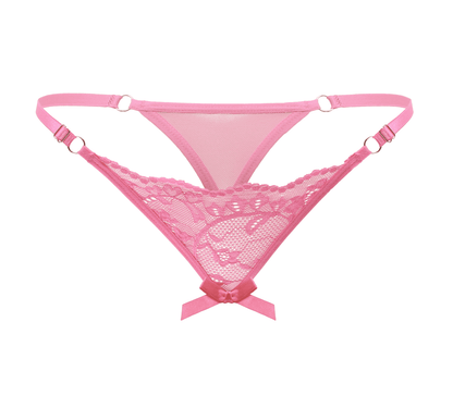 Love In Leather PAN014 Crotchless Panties Size OS - MULTIPLE COLOURS