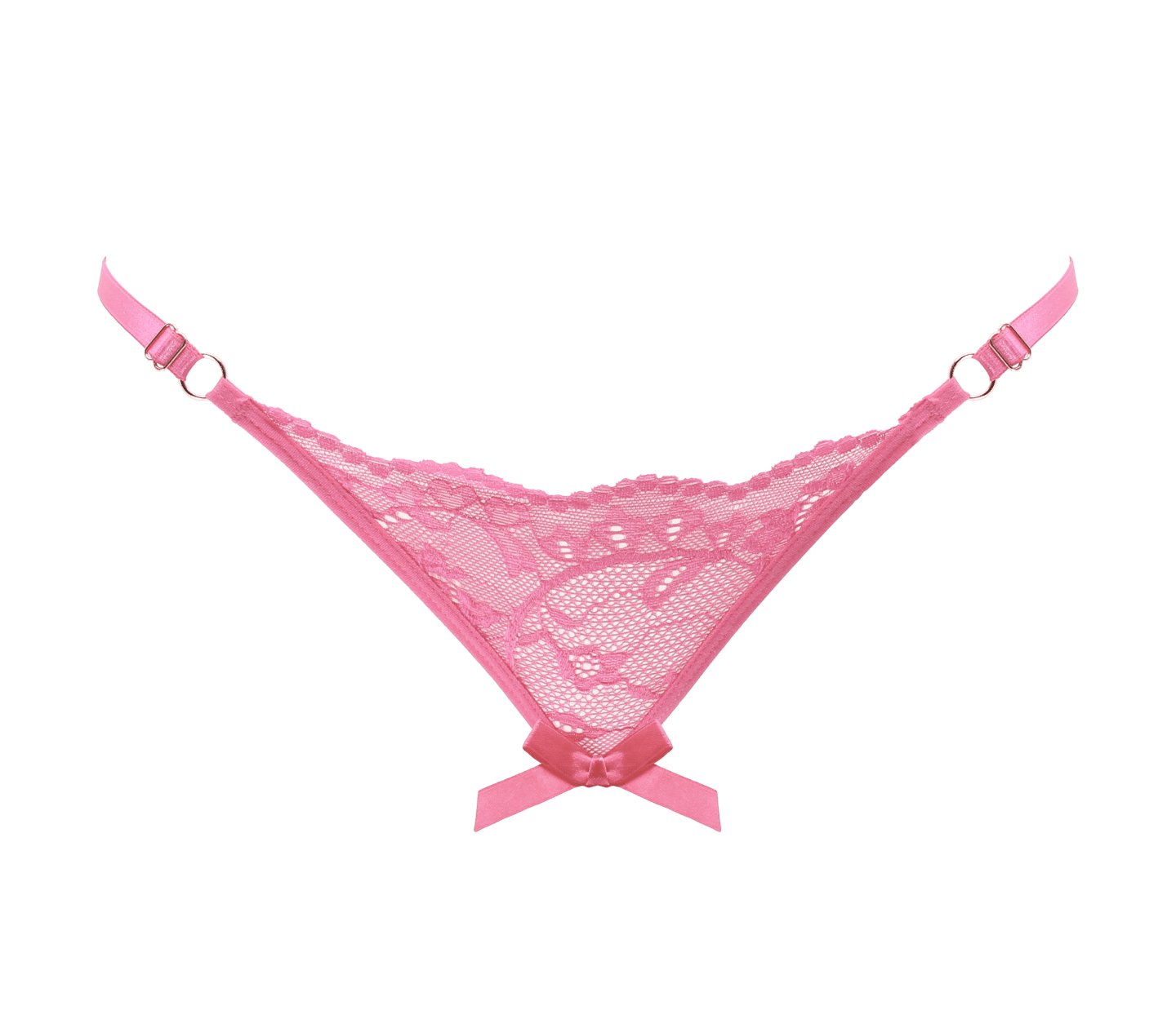 Love In Leather PAN014 Crotchless Panties Size OS - MULTIPLE COLOURS