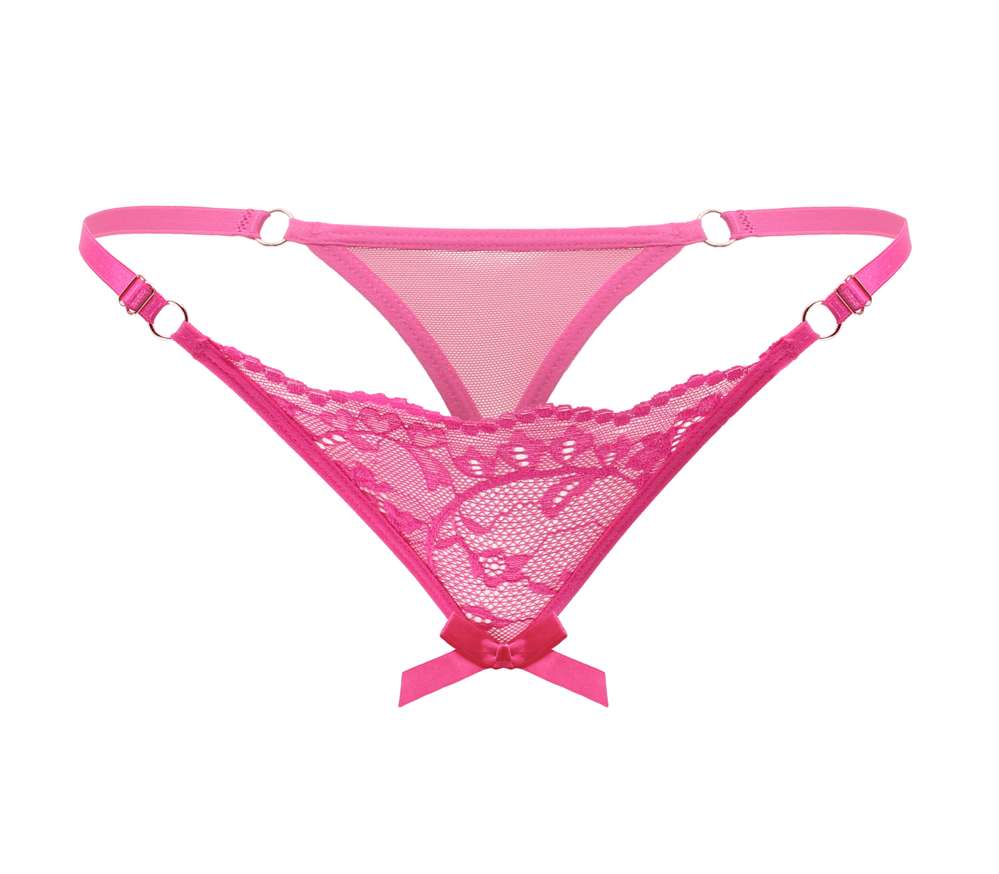 Love In Leather PAN014 Crotchless Panties Size OS - MULTIPLE COLOURS