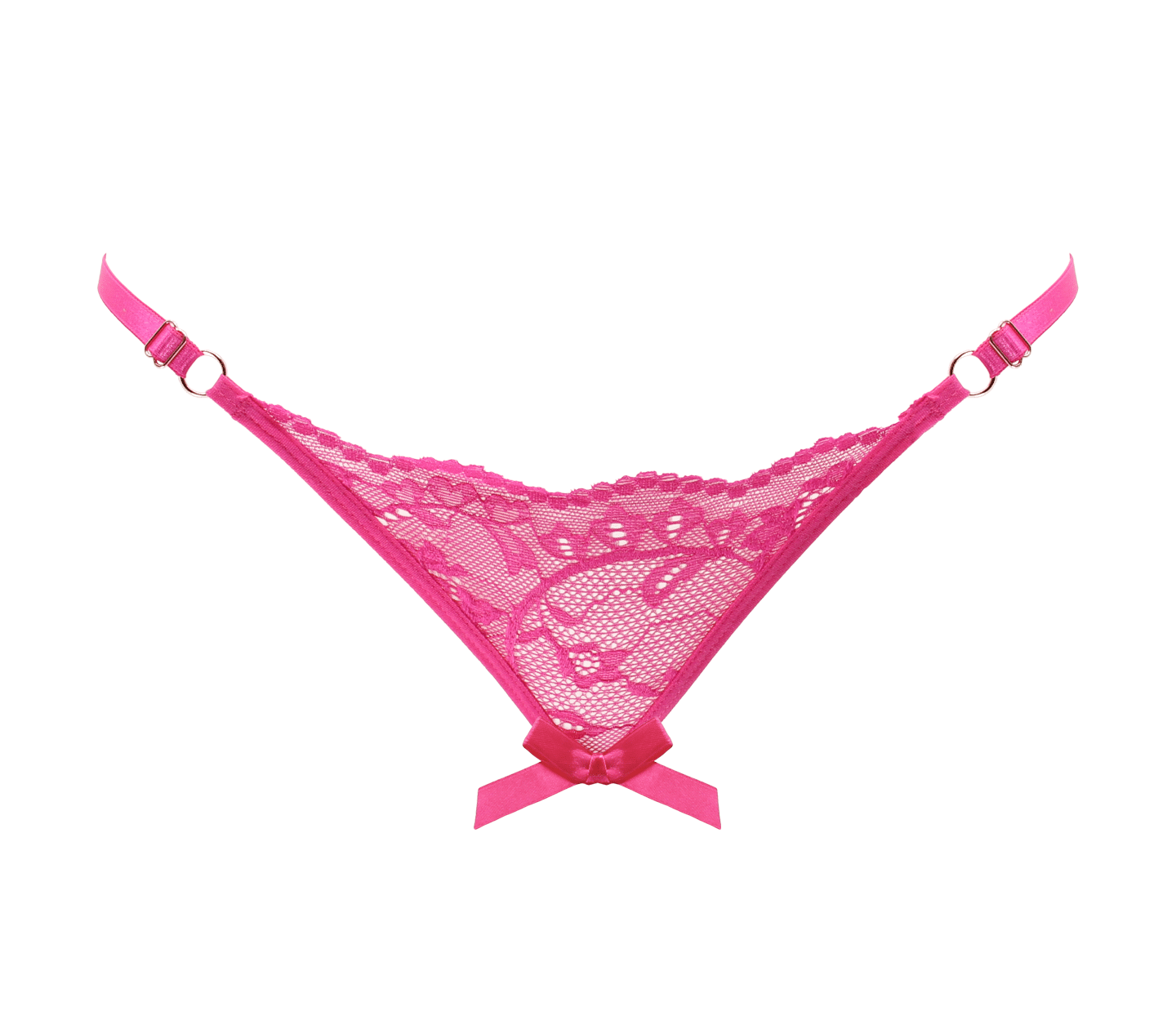 Love In Leather PAN014 Crotchless Panties Size OS - MULTIPLE COLOURS