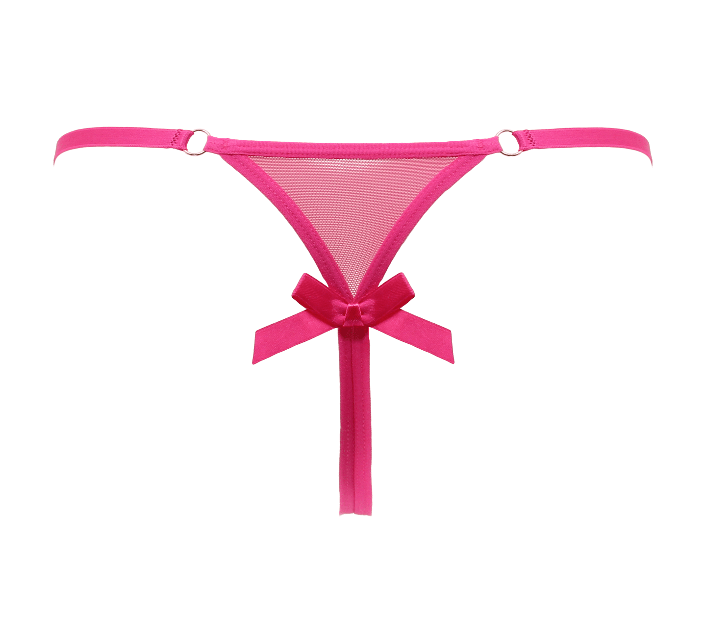 Love In Leather PAN014 Crotchless Panties Size OS - MULTIPLE COLOURS