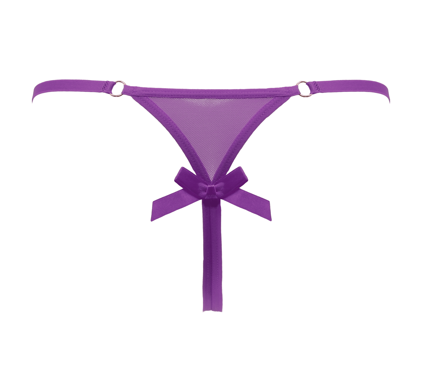 Love In Leather PAN014 Crotchless Panties Size OS - MULTIPLE COLOURS