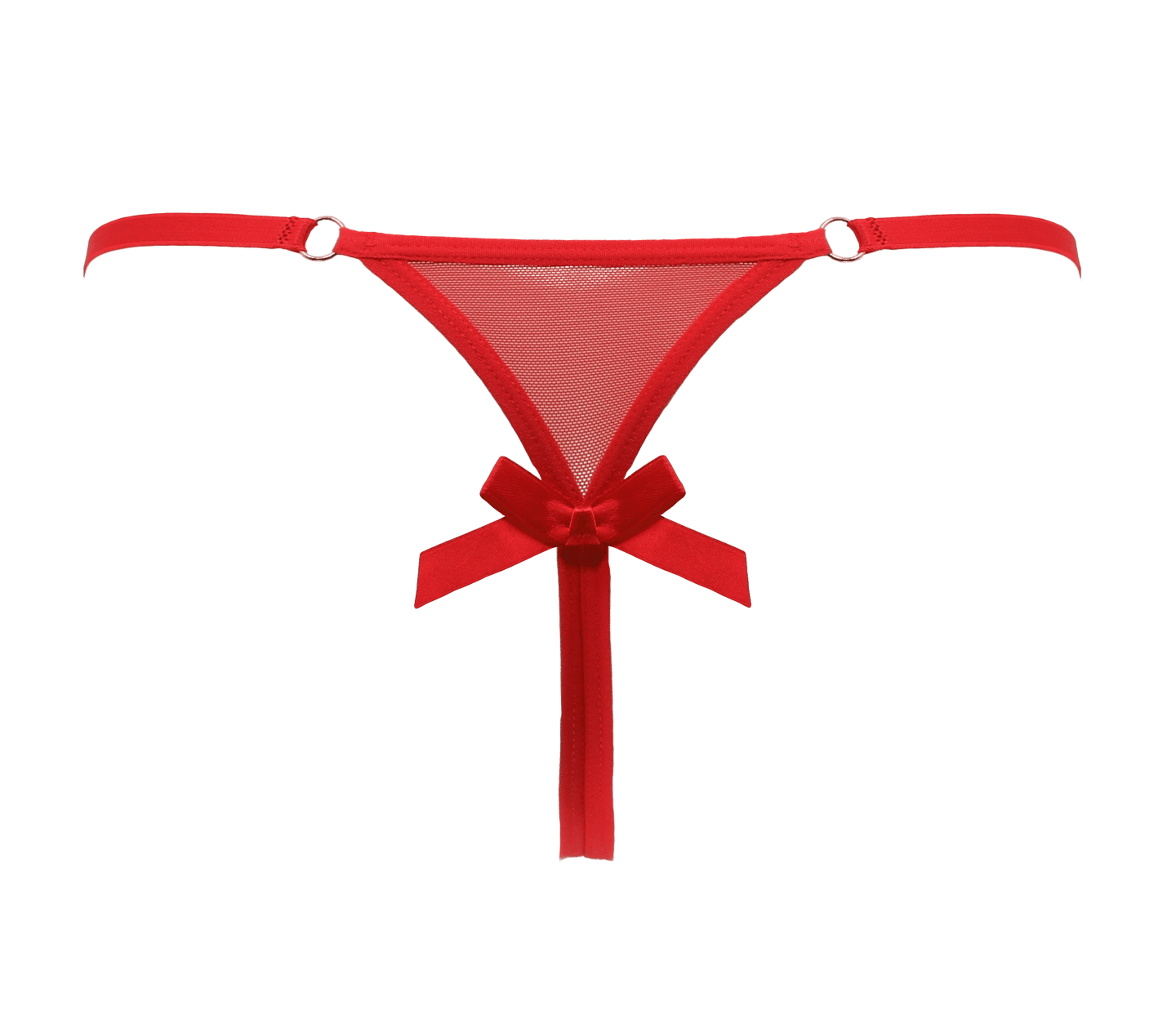 Love In Leather PAN014 Crotchless Panties Size OS - MULTIPLE COLOURS
