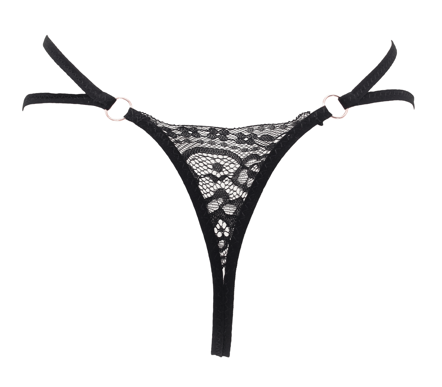 Love In Leather PAN015 Crotchless Pearl Panties Size OS - MULTIPLE COLOURS