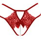Love In Leather PAN015 Crotchless Pearl Panties Size OS - MULTIPLE COLOURS