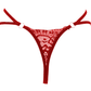 Love In Leather PAN015 Crotchless Pearl Panties Size OS - MULTIPLE COLOURS