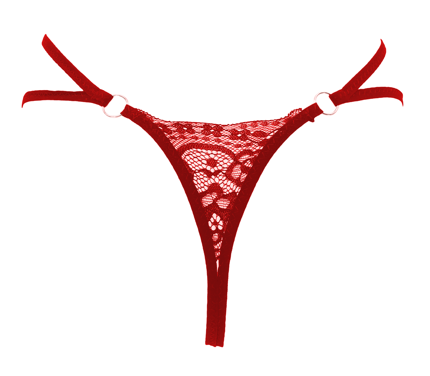 Love In Leather PAN015 Crotchless Pearl Panties Size OS - MULTIPLE COLOURS