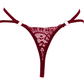 Love In Leather PAN015 Crotchless Pearl Panties Size OS - MULTIPLE COLOURS