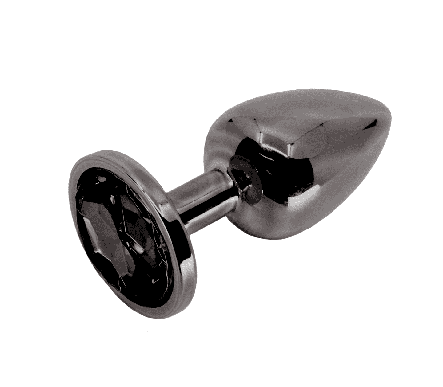Love In Leather PLU001 Round Gem Butt Plug - MULTIPLE COLOURS
