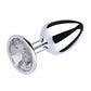 Love In Leather PLU001 Round Gem Butt Plug - MULTIPLE COLOURS