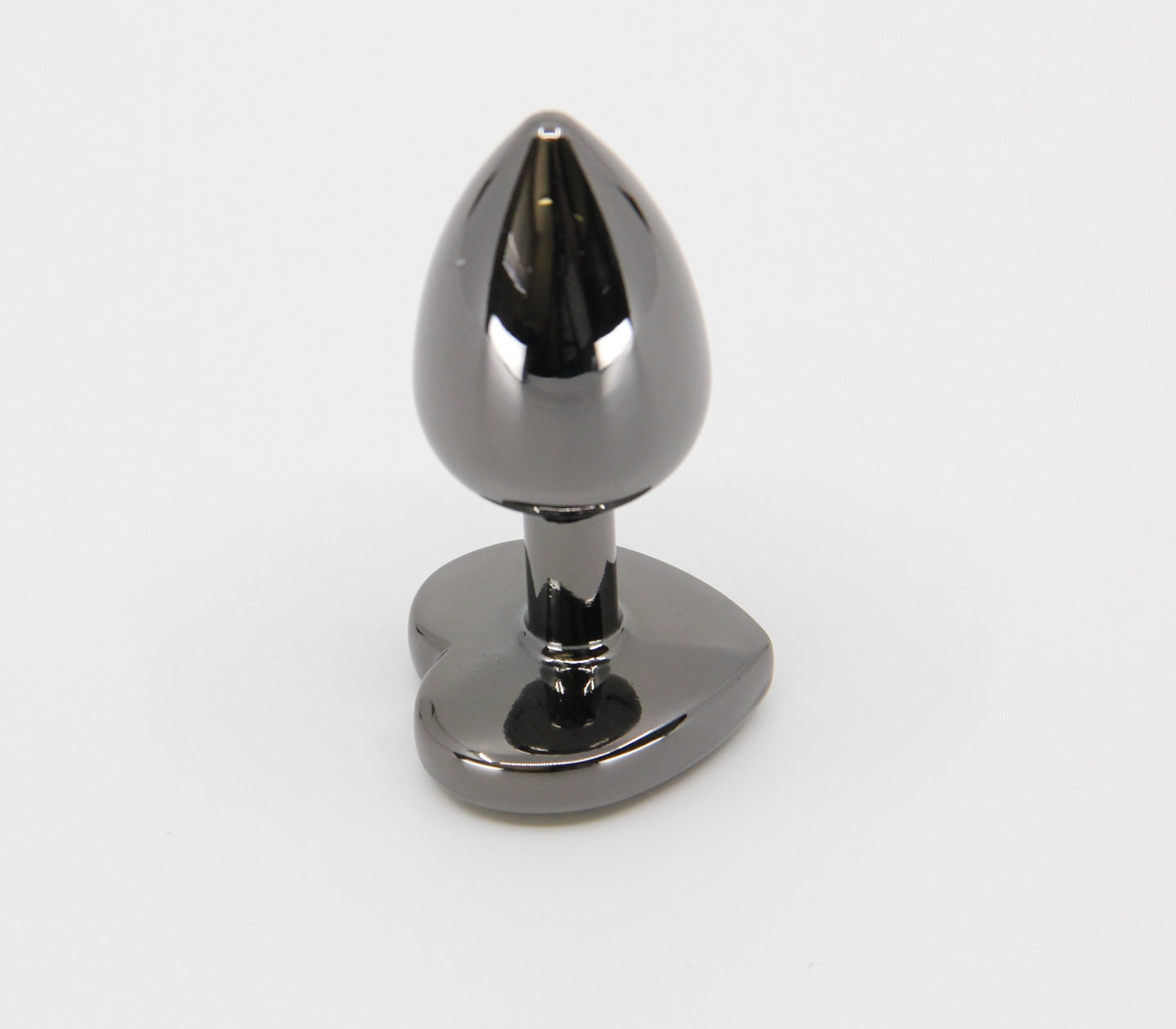 Love In Leather PLU002 Heart Gem Butt Plug - MULTIPLE COLOURS