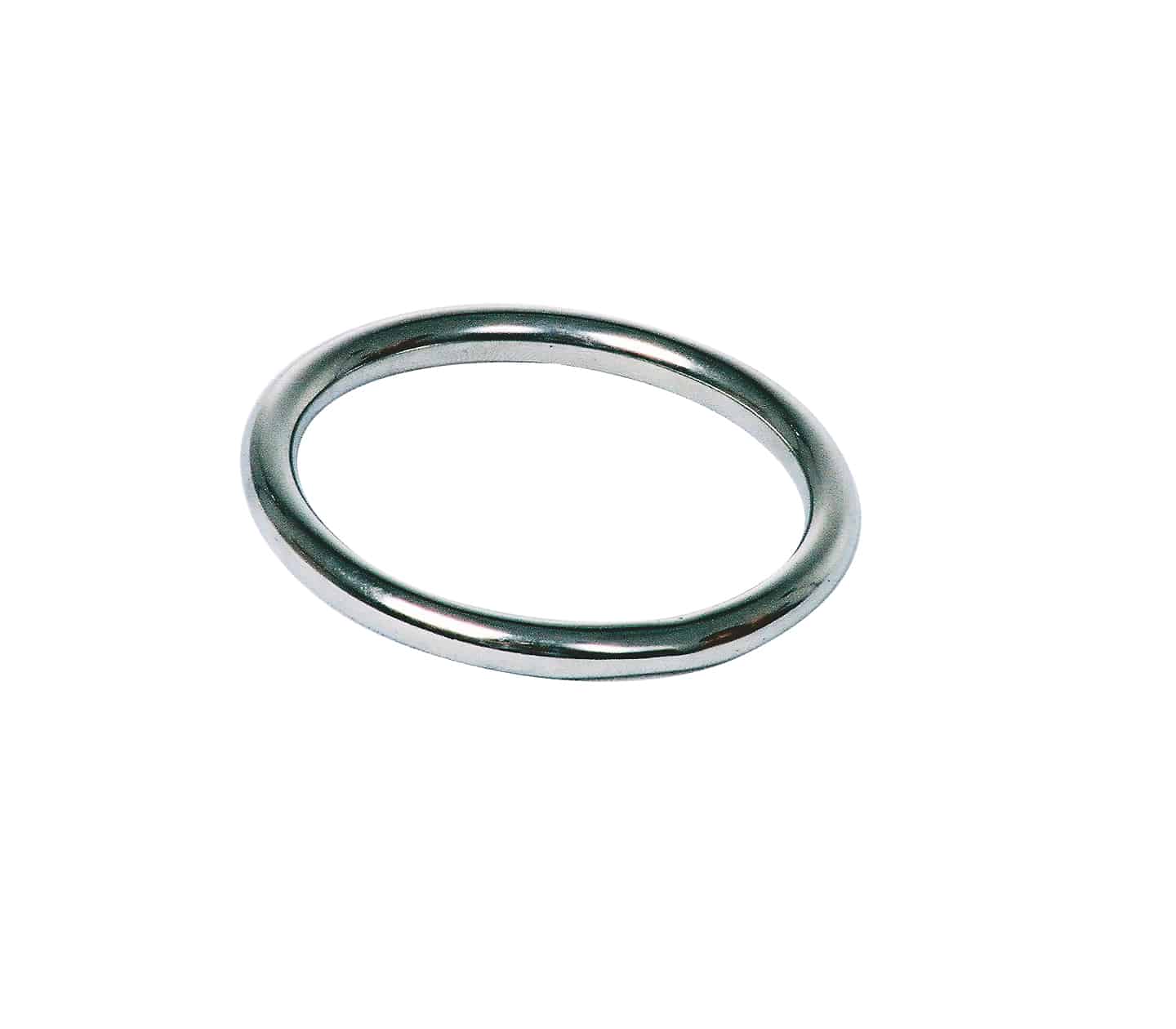 Love In Leather Stainless Steel Cock Ring - 3 Pack - MULTIPLE SIZES