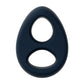 Love In Leather Silicone Teardrop Figure 8 Cock Ring
