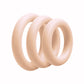 Love In Leather Silicone Fat Boy Cock Ring 3 Pack - MULTIPLE COLORS