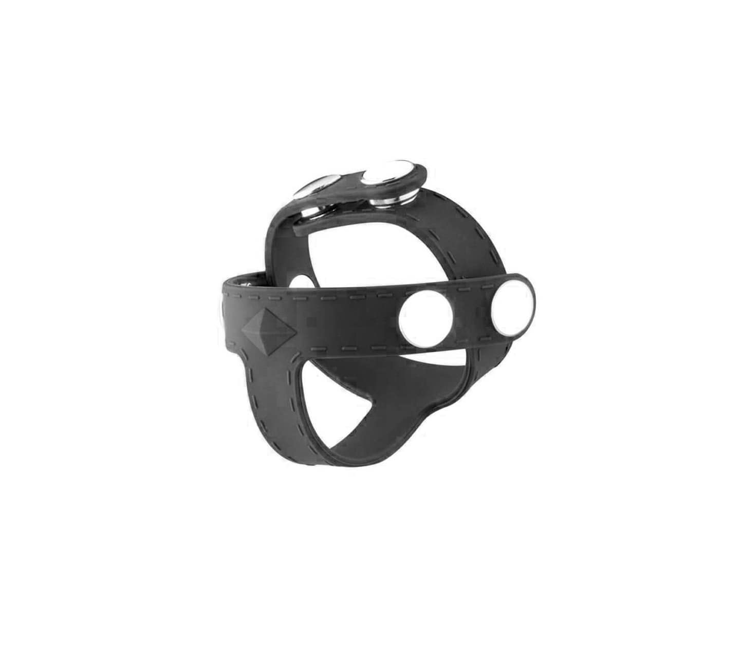 Love In Leather Silicone Cock Strap & T-Bar Ball Divider