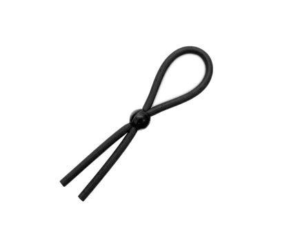 Love In Leather Silicone Adjustable Cock Ring