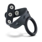 Love In Leather Silicone Cock Ring with Adjustable / Quick Release Ball Strap