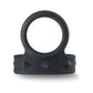 Love In Leather Silicone Cock Ring with Adjustable / Quick Release Ball Strap