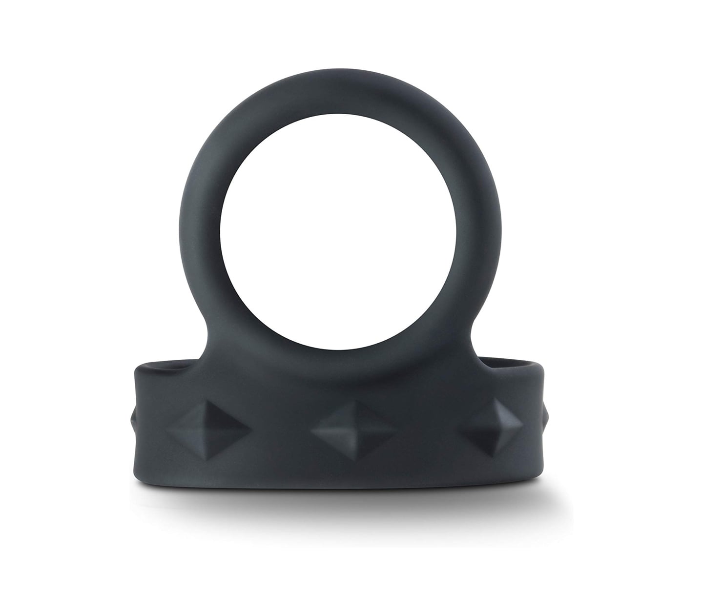 Love In Leather Silicone Cock Ring with Adjustable / Quick Release Ball Strap