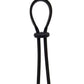 Love In Leather Silicone Adjustable Lasso Cock Ring