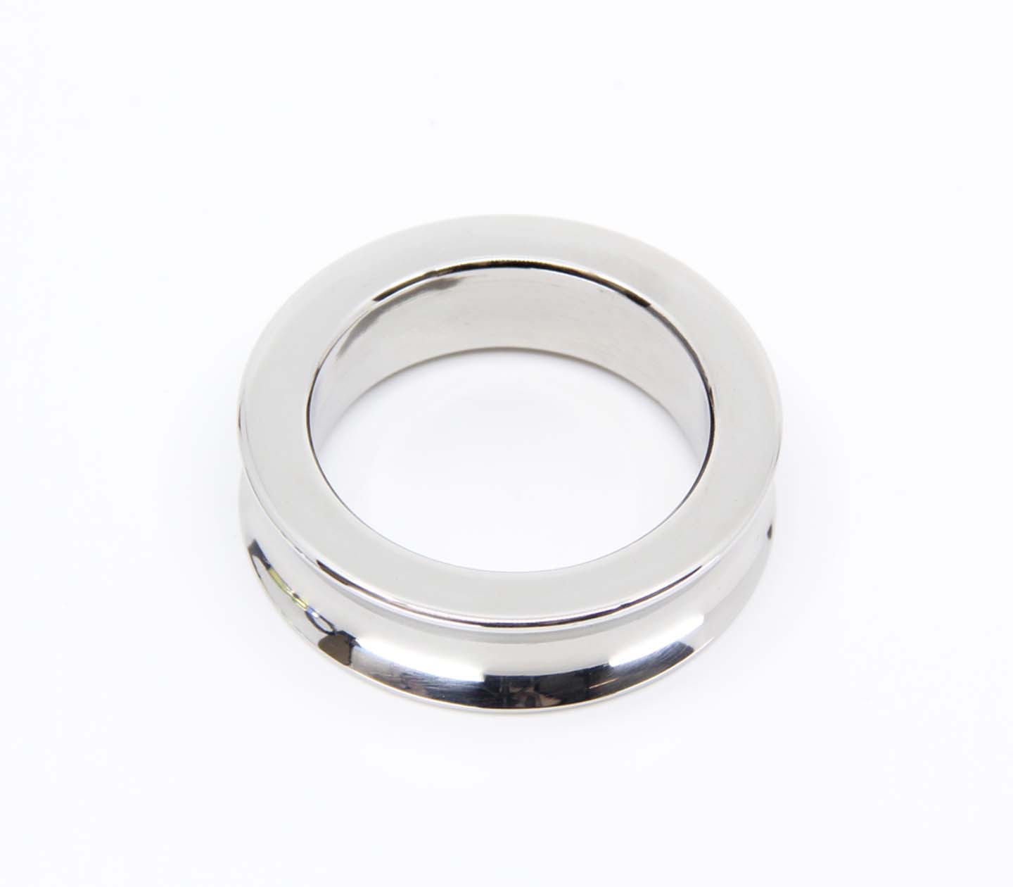 Love In Leather Stainless Steel Fat Boy Cock Ring - MULTIPLE SIZES