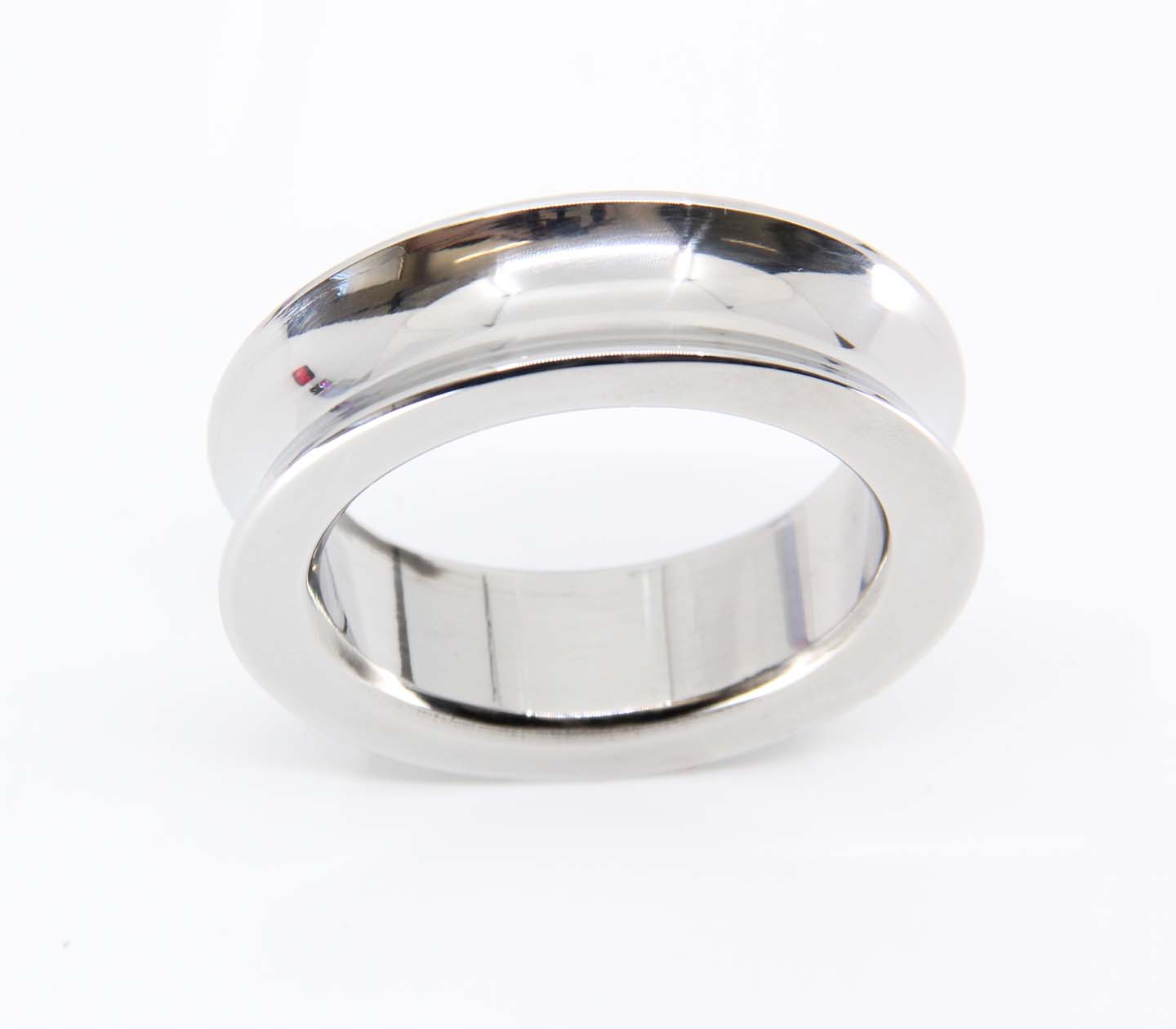 Love In Leather Stainless Steel Fat Boy Cock Ring - MULTIPLE SIZES