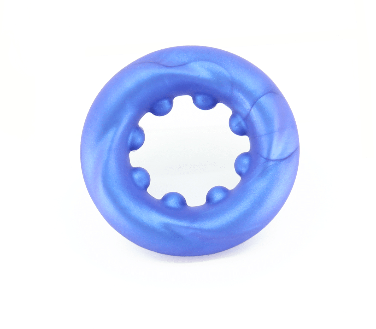 Love In Leather Twisted O-Ring Liquid Silicone Cock Ring - MULTIPLE COLOURS