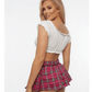 Love In Leather School Girl Tartan Wrap Skirt Size S/M/L/XL - MULTIPLE COLOURS