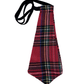 Love In Leather School Girl Tartan Tie  - MULTIPLE COLOURS