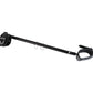 Love In Leather Black Metal Bar Shackle With Leather Cuffs
