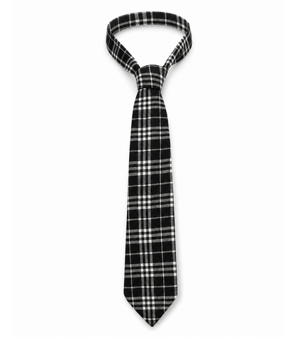 Love In Leather School Girl Tartan Print Tie  - MULTIPLE COLOURS