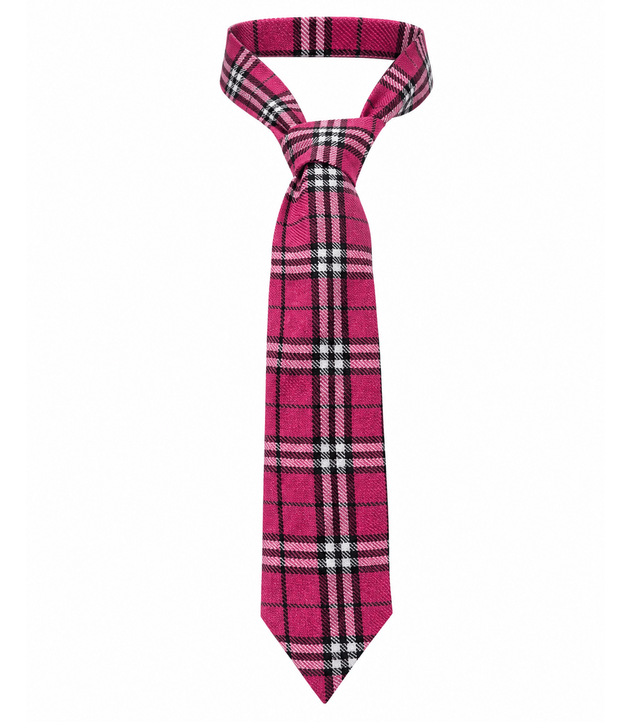 Love In Leather School Girl Tartan Print Tie  - MULTIPLE COLOURS