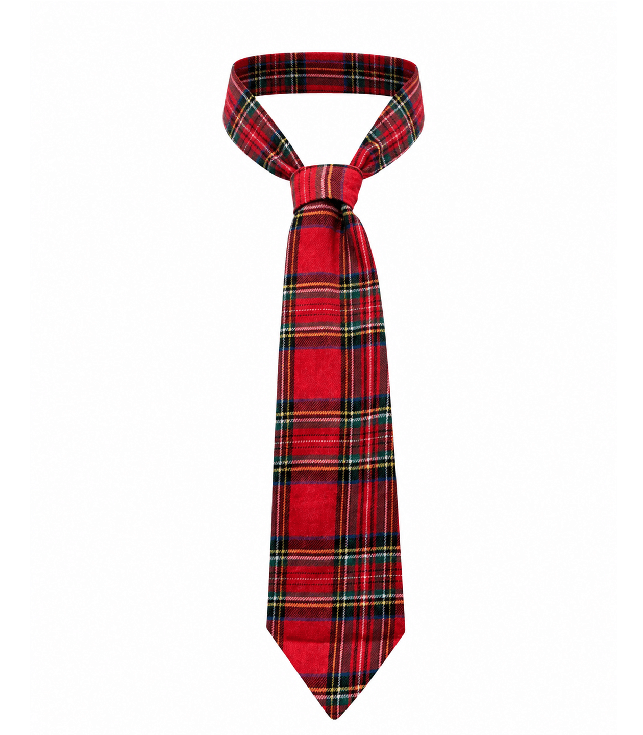Love In Leather School Girl Tartan Print Tie  - MULTIPLE COLOURS