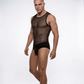 Love In Leather Mens Mesh Singlet Size S/M or L/XL