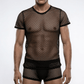 Love In Leather Mens Mesh T-Shirt Size S/M or L/XL