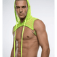 Love In Leather Mens Hooded Mesh Top One Size - MULTIPLE COLOURS