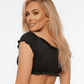 Love In Leather Women's Tie Front Top One Size - MULTIPLE COLOURS