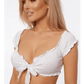 Love In Leather Women's Tie Front Top One Size - MULTIPLE COLOURS