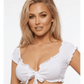 Love In Leather Women's Tie Front Top One Size - MULTIPLE COLOURS