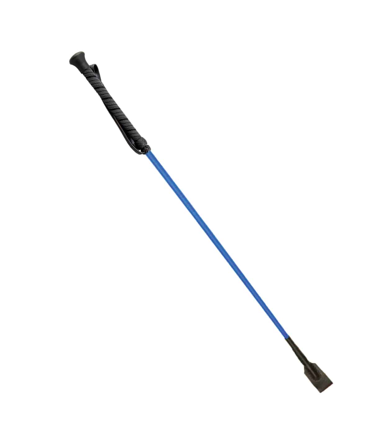 Love In Leather Riding Crop With Wrist Strap And Rubber Handle With Textured Grip WHI001
