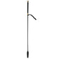 Love In Leather Flexible Black Riding Crop With Wrist Strap And And Coloured Metal Ferule And Cap WHI004