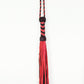 Love In Leather Medium Length Suede Leather Flogger With Turks Head Handle WHI014