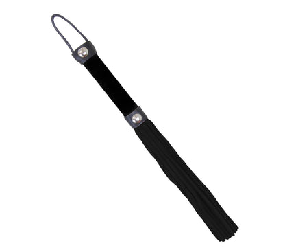 Love In Leather Suede Willy Whip With Candy Stripe Detail Handle WHI051