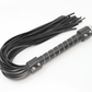 Love In Leather Faux Leather Flogger With Chain Detail WHI071GLD